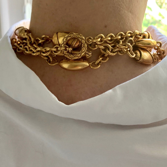 CHANEL Vintage Bean / Bullet Necklace - Picture 8 of 8